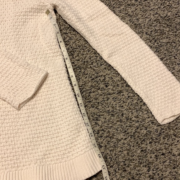 LOFT white/cream knit sweater. Size large - Picture 4 of 5